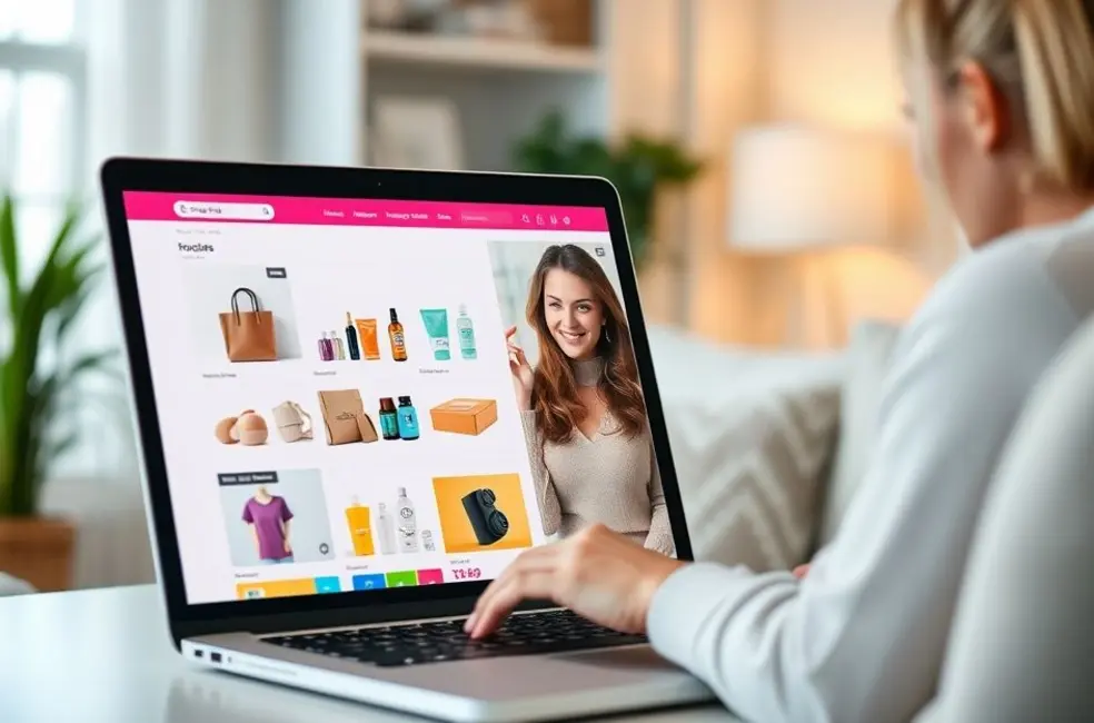 Imagem que representa uma experiência de compra online agradável.
